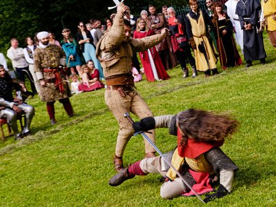 Combat à l'épée de la  Compagnie Briselame