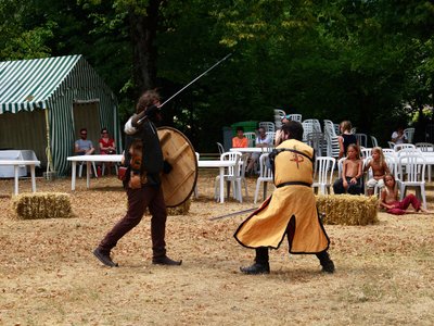 Compagnie Briselame, Médiévales de Montbonnot 2022, combat de nos membres