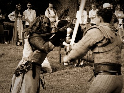 Combat à l'épée de la  Compagnie Briselame
