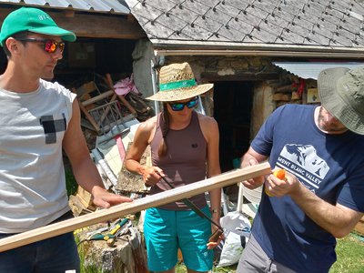 Réalisation de hampe de lance