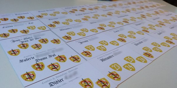 Les cartes de membres sont arrivées