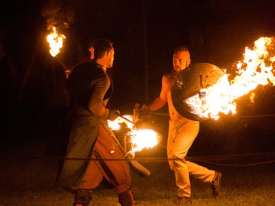 Compagnie Briselame - Combat à l'épée enflammée