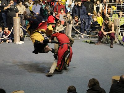 Ce Tabard Jaune a décidément un abonnement à la Projection Médiéviale. Espèrons qu'il sache atterrir!