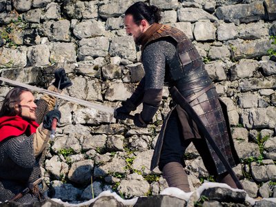 Combat à l'épée pour la prise de Montfort près de Grenoble